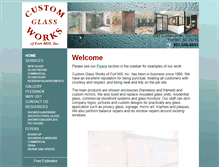 Tablet Screenshot of customglass-fortmill.com